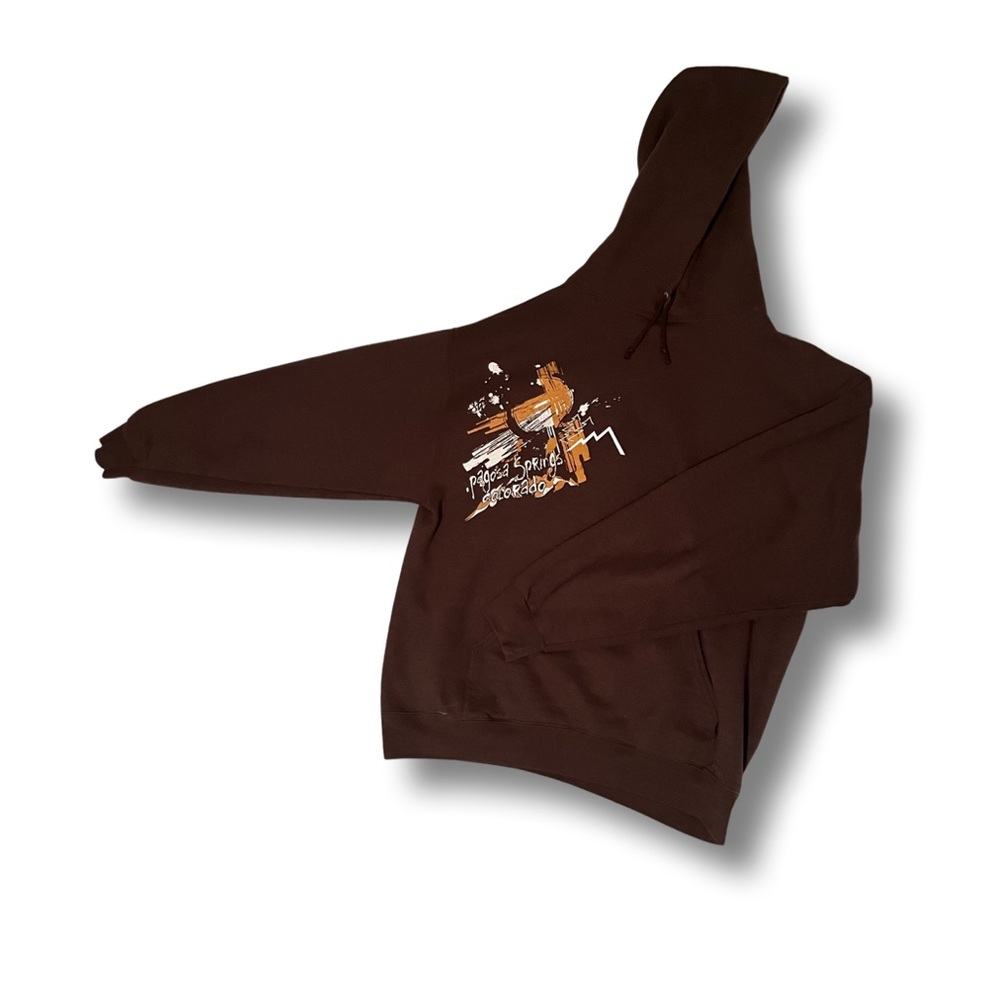 Pagosa Springs Colorado Brown Hoodie